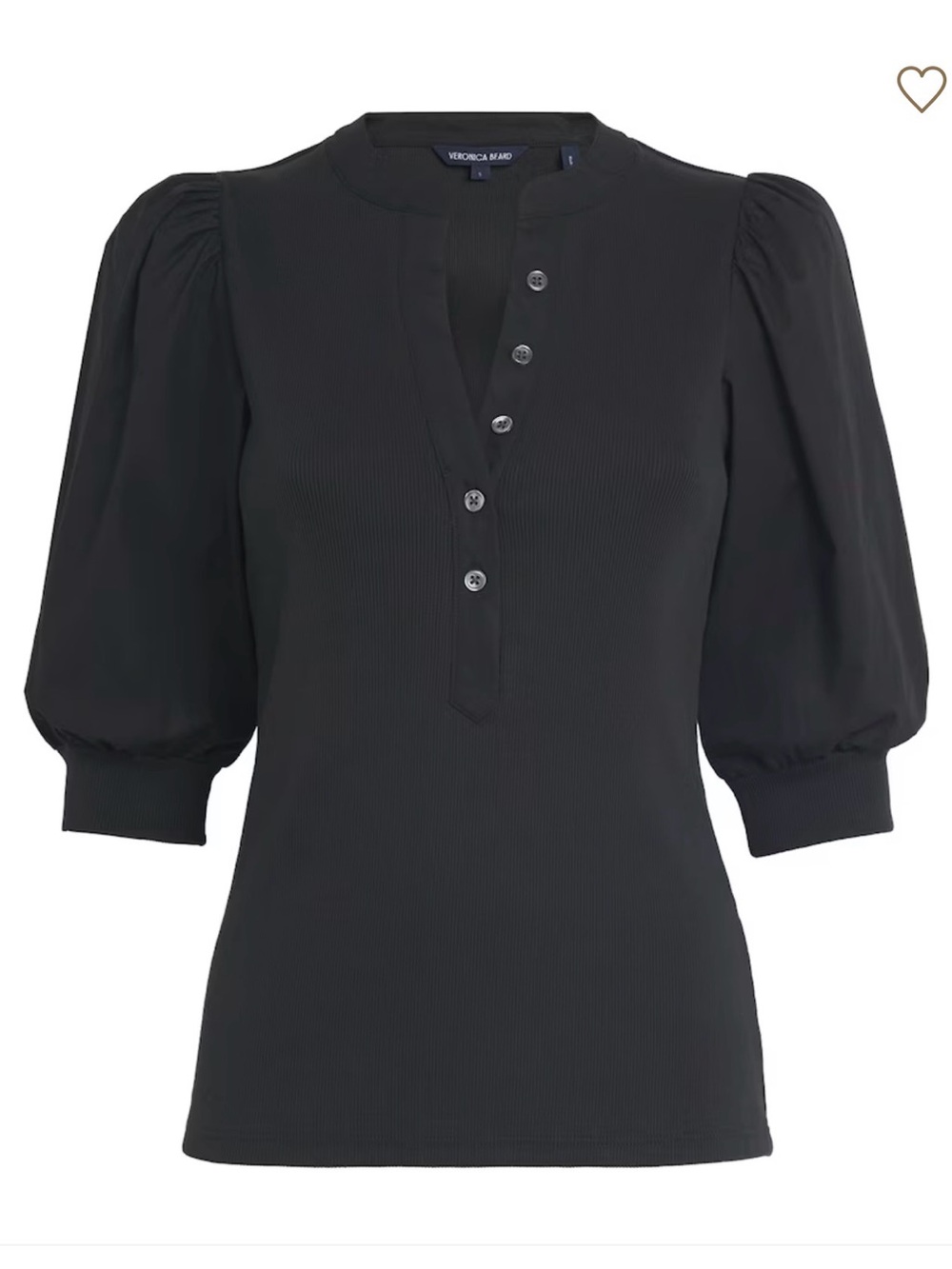 VERONICA BEARD Puff-Sleeve Coralee Top size medium